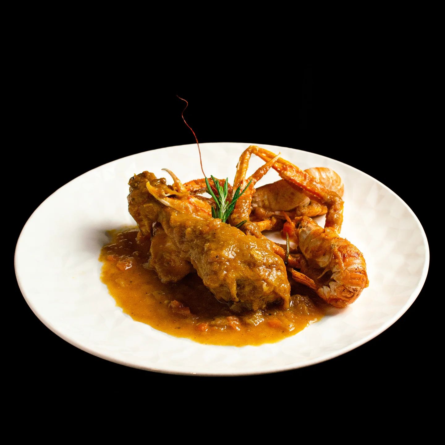 Pollo con cigalas