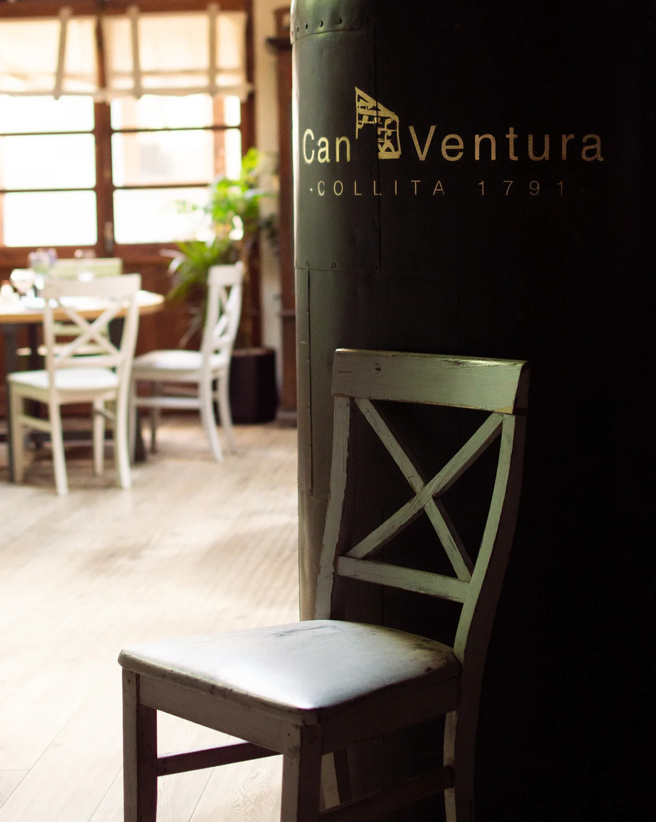 La luz que entra en el comedor