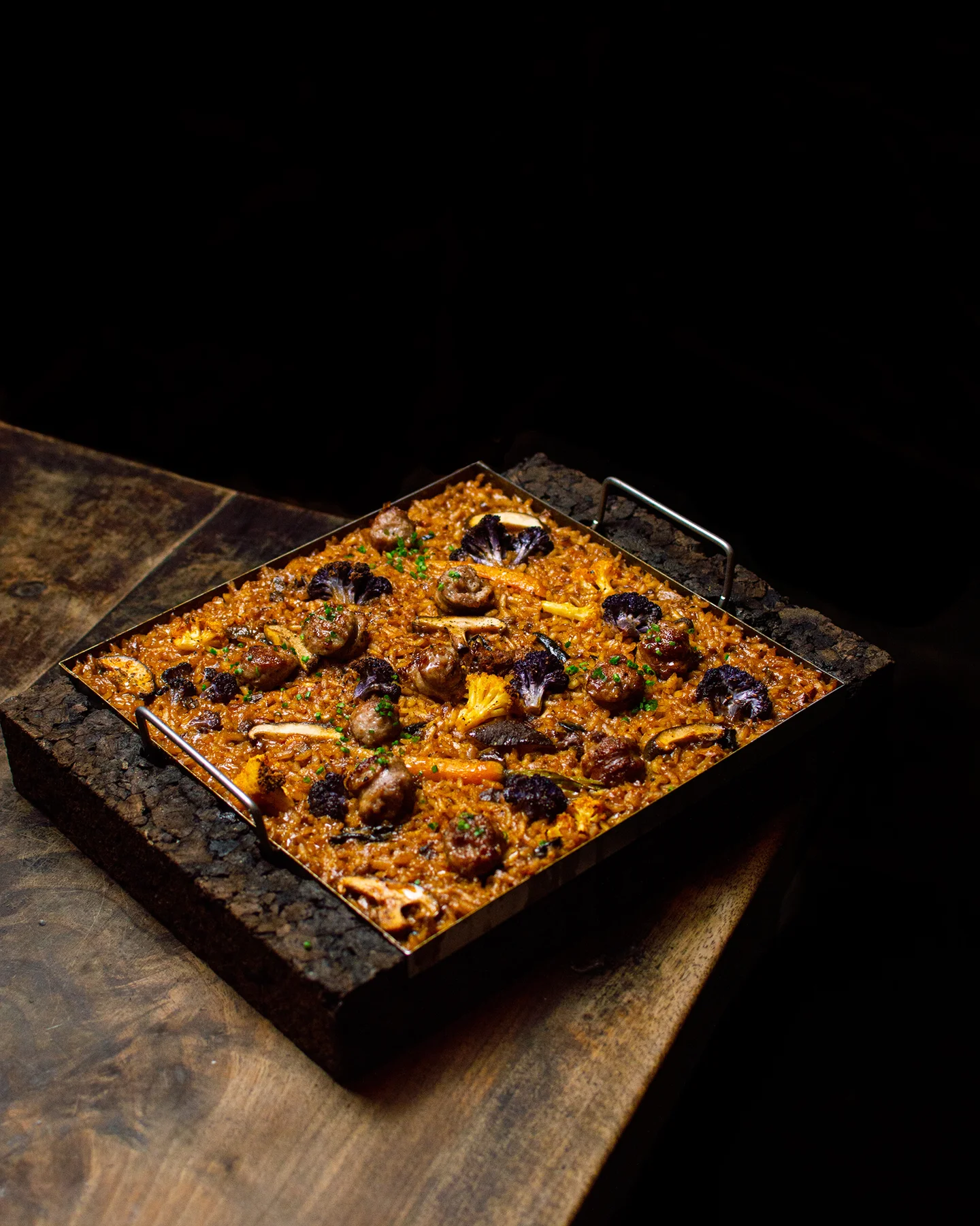 Arroz de montaña con butifarra de Cal Jaume