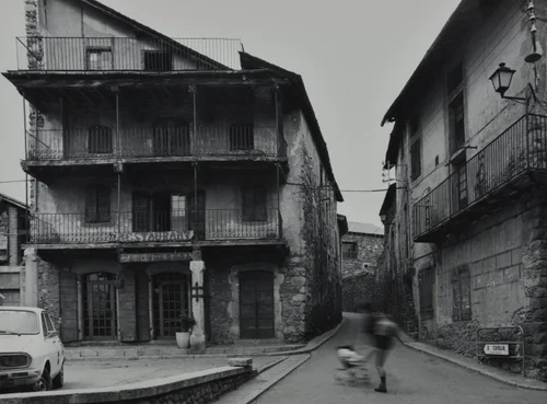 La fachada de Can Ventura en 1983
